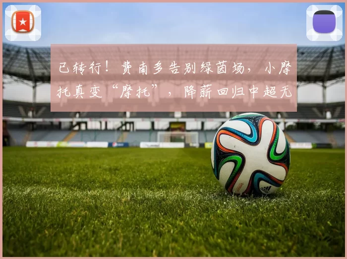 已转行！费南多告别绿茵场，小摩托真变“摩托”，降薪回归中超无望_马拉松_球员_赛季