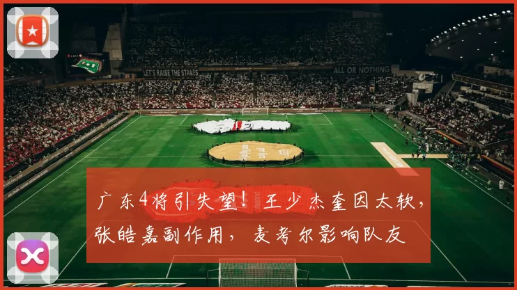 广东4将引失望！王少杰奎因太软，张皓嘉副作用，麦考尔影响队友