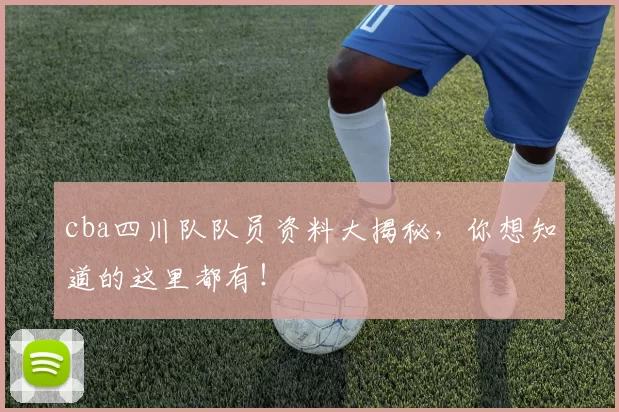 cba四川队队员资料大揭秘,你想知道的这里都有!